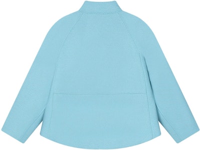 (W) FILA エメラルドソリッドカラーニットジャケット - アズールブルー. F11W414702F-LB Lookbook (W) FILA エメラルドソリッドカラーニットジャケット - アズールブルー. F11W414702F-LB