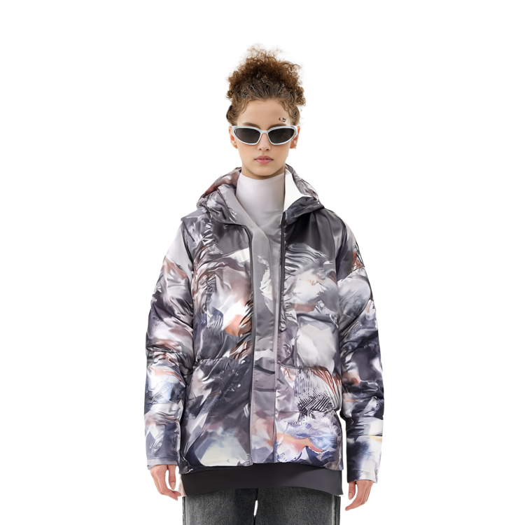 Shop (W) FILA Jaket Hoodie Fashion dengan Print Menyeluruh. F11W348904F-ZA