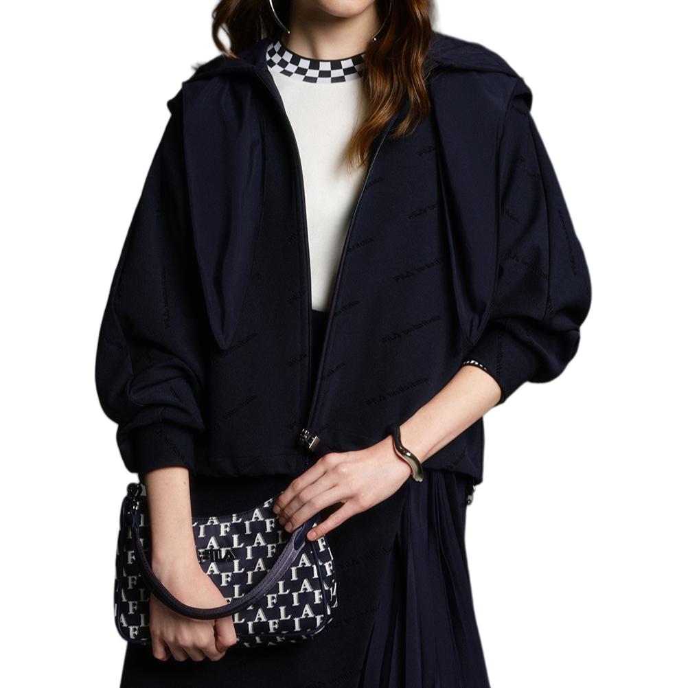 (Women) FILA  Fashion Loose Fit Lightweight Hoodie Jacket - Midnight Blue. F11W414501F-NV 圖 5