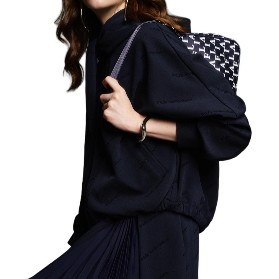 (Women) FILA  Fashion Loose Fit Lightweight Hoodie Jacket - Midnight Blue. F11W414501F-NV 圖 6