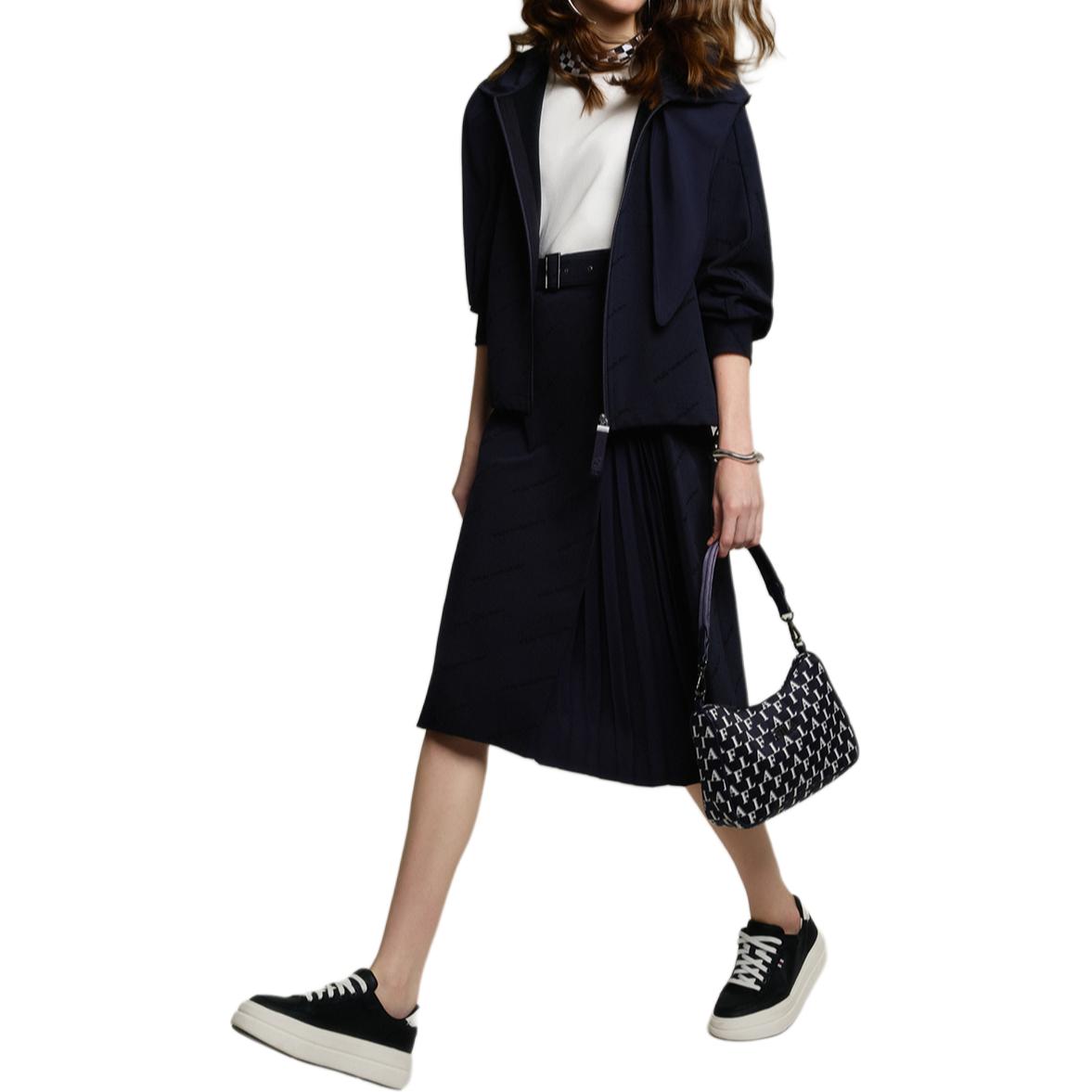 (Women) FILA  Fashion Loose Fit Lightweight Hoodie Jacket - Midnight Blue. F11W414501F-NV 圖 7