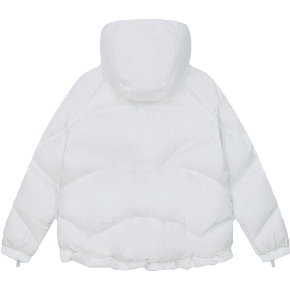 (Women) FILA  Fashion Loose Fit Quilted Down Jacket Standard White Hoodie. F11W349923F-WT 圖 3