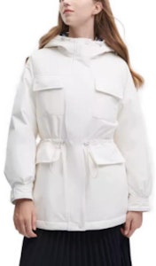 (W) FILA Jaket Down Berhoodie Tahan Angin Warna Beige Muda. F11W348906FIV Shop (W) FILA Jaket Down Berhoodie Tahan Angin Warna Beige Muda. F11W348906FIV