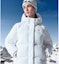 Shop (Women) FILA Fitness Warm Puffer Down Jacket with Hood - Jade White A11W341907F-WT