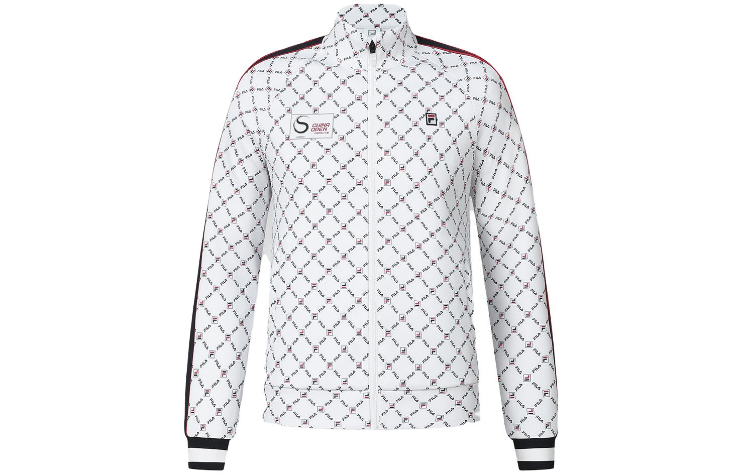 (Women) FILA  Full Print Letter Pattern Tennis Knit Jacket. A11W343508F-ZA 圖 2