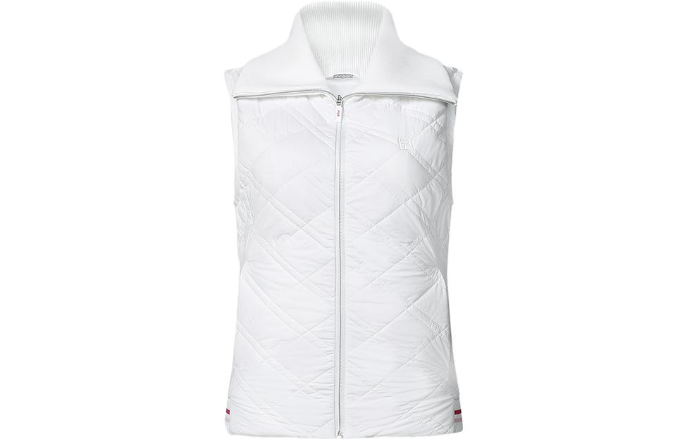 (Women) FILA  Golf Collection Solid Polo Cotton Vest - Jade White. A11W415901F-WT