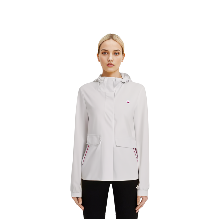 Shop (W) FILA Jaket Hoodie Seri Golf Woven Solid - Jade White. A11W415710F-WT