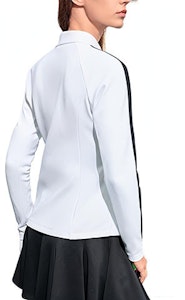 (W) FILA Golf Slim-Fit Zip Jacket Warna Colorblock Jade Putih. A11W315501F-WT Lookbook (W) FILA Golf Slim-Fit Zip Jacket Warna Colorblock Jade Putih. A11W315501F-WT