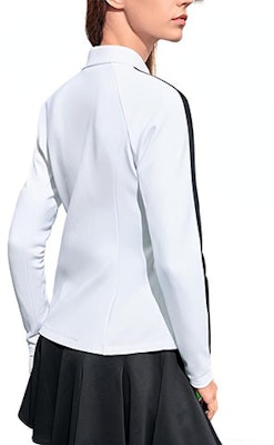 (Women) FILA Golf Slim-Fit Zip Jacket Colorblock Jade White. A11W315501F-WT Lookbook (Women) FILA Golf Slim-Fit Zip Jacket Colorblock Jade White. A11W315501F-WT