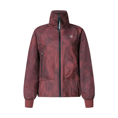 (Women) FILA Gradient Collar Fitness Jacket with All-Over Print. A11W341906F-ZA