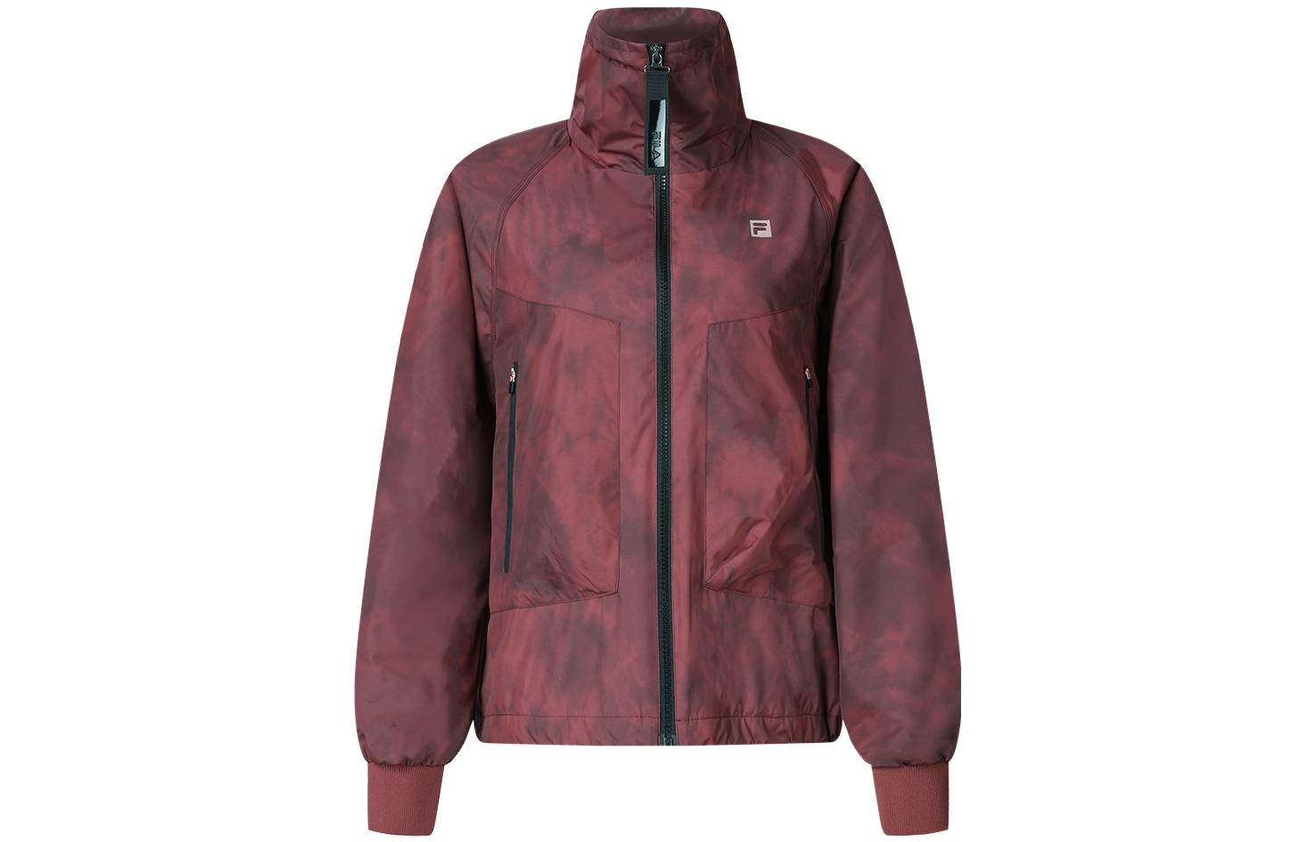 Order (W) FILA Jaket Fitness Motif Full dengan Kerah Gradasi. A11W341906F-ZA