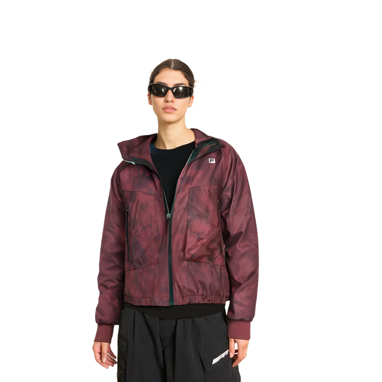 Cheap (W) FILA Jaket Fitness Motif Full dengan Kerah Gradasi. A11W341906F-ZA