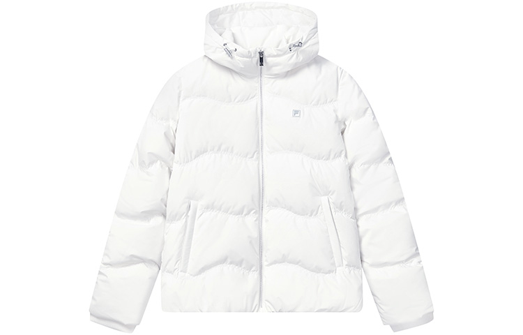 (Women) FILA  Lightweight Hooded Down Jacket - Solid Color (Cloud White). F11W247902F-WT 圖 2