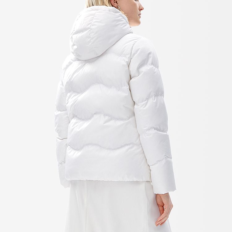 (Women) FILA  Lightweight Hooded Down Jacket - Solid Color (Cloud White). F11W247902F-WT 圖 6