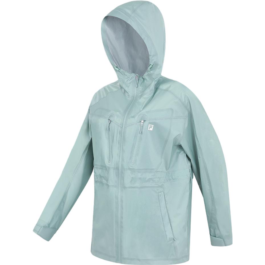 (Women) FILA  Lightweight Hooded Outdoor Jacket - Mist Green/Beige. A11W337702F-DG