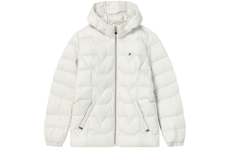 (Women) FILA  Lightweight White Down Jacket with Logo Print - Winter Collection. F11W241910F-IV 圖 2