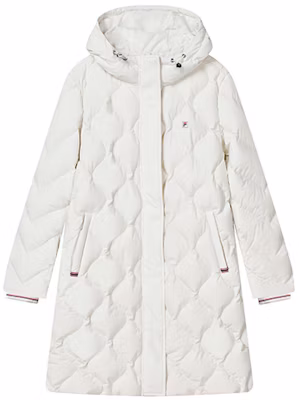 (W) FILA ロゴ ダウンジャケット スチームホワイト. F11W241907F-IV Buy (W) FILA ロゴ ダウンジャケット スチームホワイト. F11W241907F-IV