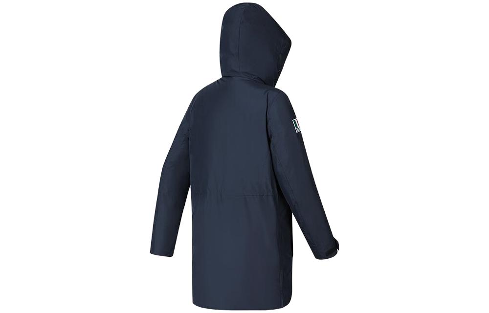 Lookbook (W) 휠라 로고 방수 보온 겨울 스키 자켓 - 블루. A11W346905F-NV