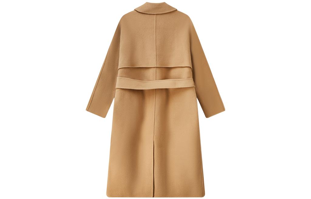 Lookbook (W) FILA ロゴプリント付きロングコート カーキカラー F11W112704F-LK