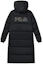 Lookbook (Women) FILA Long Down Jacket Black Winter Warm Casual Hooded Coat. F11W147905F-BK