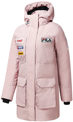 (W) FILA 長版粉紅羽絨外套 - 刺繡Logo,防風保暖設計。 A11W246910F-PK Buy (W) FILA 長版粉紅羽絨外套 - 刺繡Logo,防風保暖設計。 A11W246910F-PK