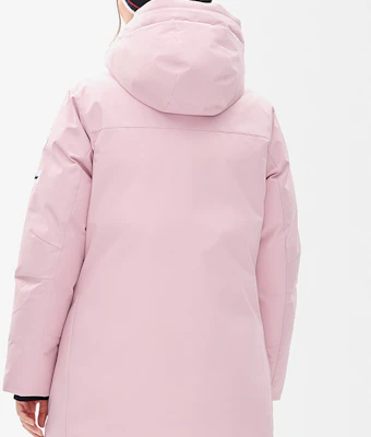 (W) FILA 長版粉紅羽絨外套 - 刺繡Logo,防風保暖設計。 A11W246910F-PK Details for (W) FILA 長版粉紅羽絨外套 - 刺繡Logo,防風保暖設計。 A11W246910F-PK