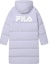 Lookbook (Women) FILA Long Hooded Lavender Down Coat - Waterproof, Windproof & Warm. F11W349910F-PU