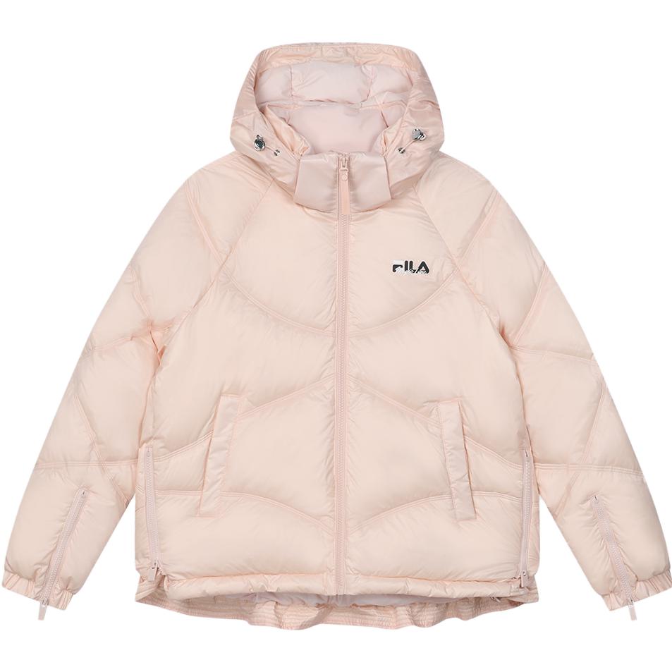 (Women) FILA  Loose Fit Hooded Down Jacket - Tin Pink Warmth F11W349923F-LP 圖 2