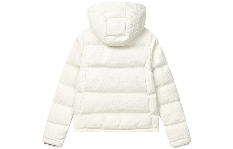 (Women) FILA  Minimalist White Hooded Down Jacket for Casual and Commuting. F11W241909FIV 圖 3