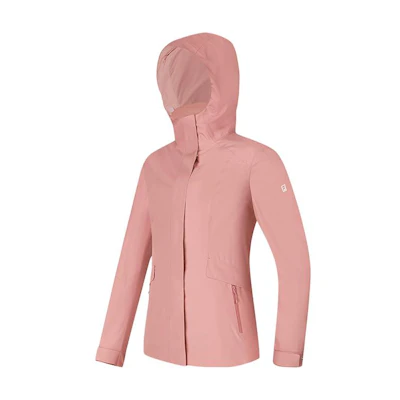 (Women) FILA Outdoor Hooded Jacket Foam Pink - Mid-Length Solid Color Style. A11W417708F-PK