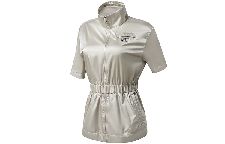 (Women) FILA  Slim-Fit Golf Jacket Cement Grey Short-Sleeve with Logo. A11W315701F-GY 圖 2