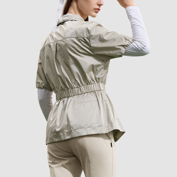 (Women) FILA  Slim-Fit Golf Jacket Cement Grey Short-Sleeve with Logo. A11W315701F-GY 圖 5