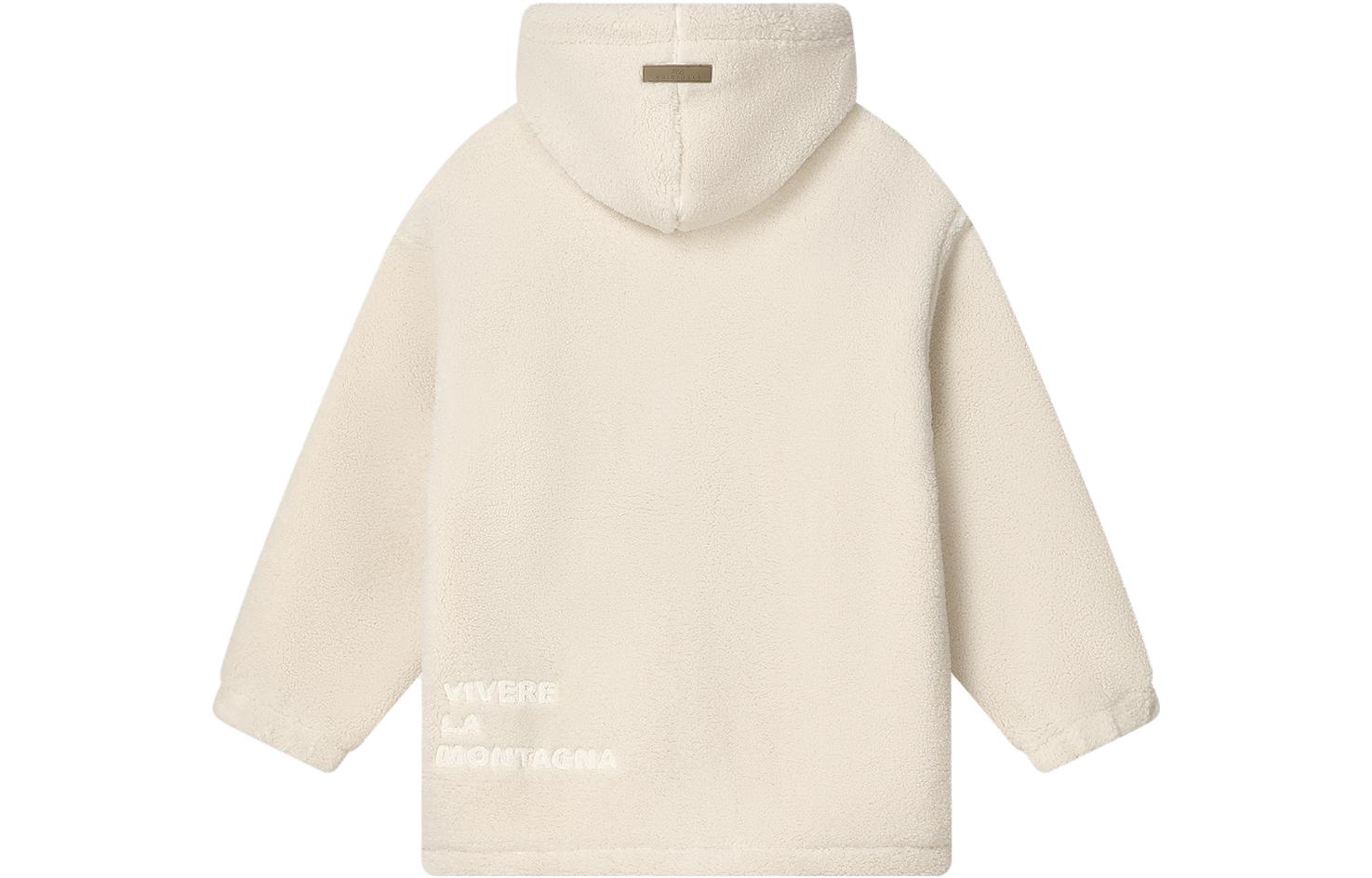 (Women) FILA  Solid Color Fleece Sherpa Hoodie Jacket Casual Style. F11W349501FIV 圖 3