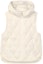Buy (Women) FILA Solid Color Hooded Casual Loose Down Vest Misty White. F11W344926F-IV