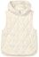 Order (Women) FILA Solid Color Hooded Casual Loose Down Vest Misty White. F11W344926F-IV