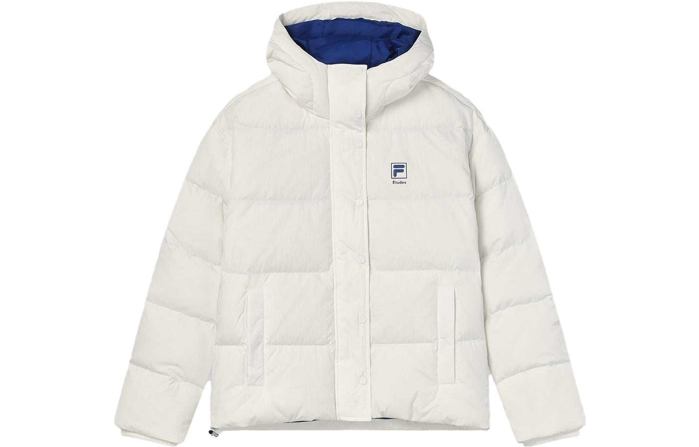 Order (Women) FILA  Solid Color Hooded Down Jacket Coconut Milk White F11W346906F-IV