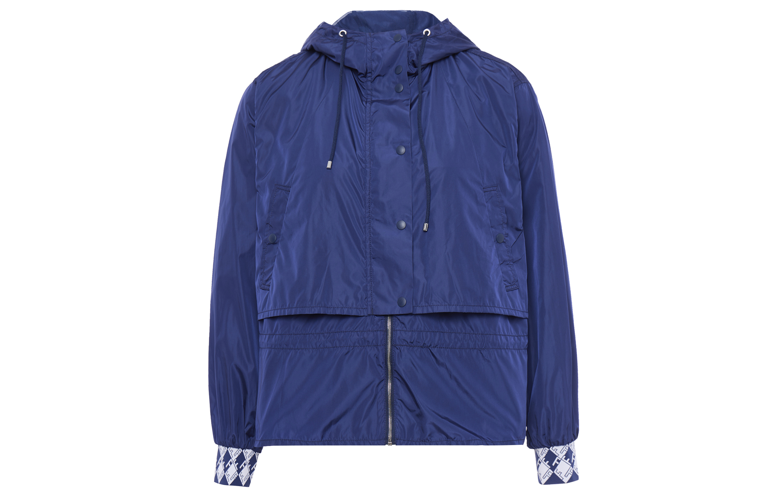 (Women) FILA  Solid Color Zip-Up Hoodie Jacket in Tahoe Blue. F11W334707F-DB 圖 2