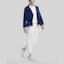 Shop (W) FILA Jaket Hoodie Resleting Solid Warna Biru Tahoe. F11W334707F-DB