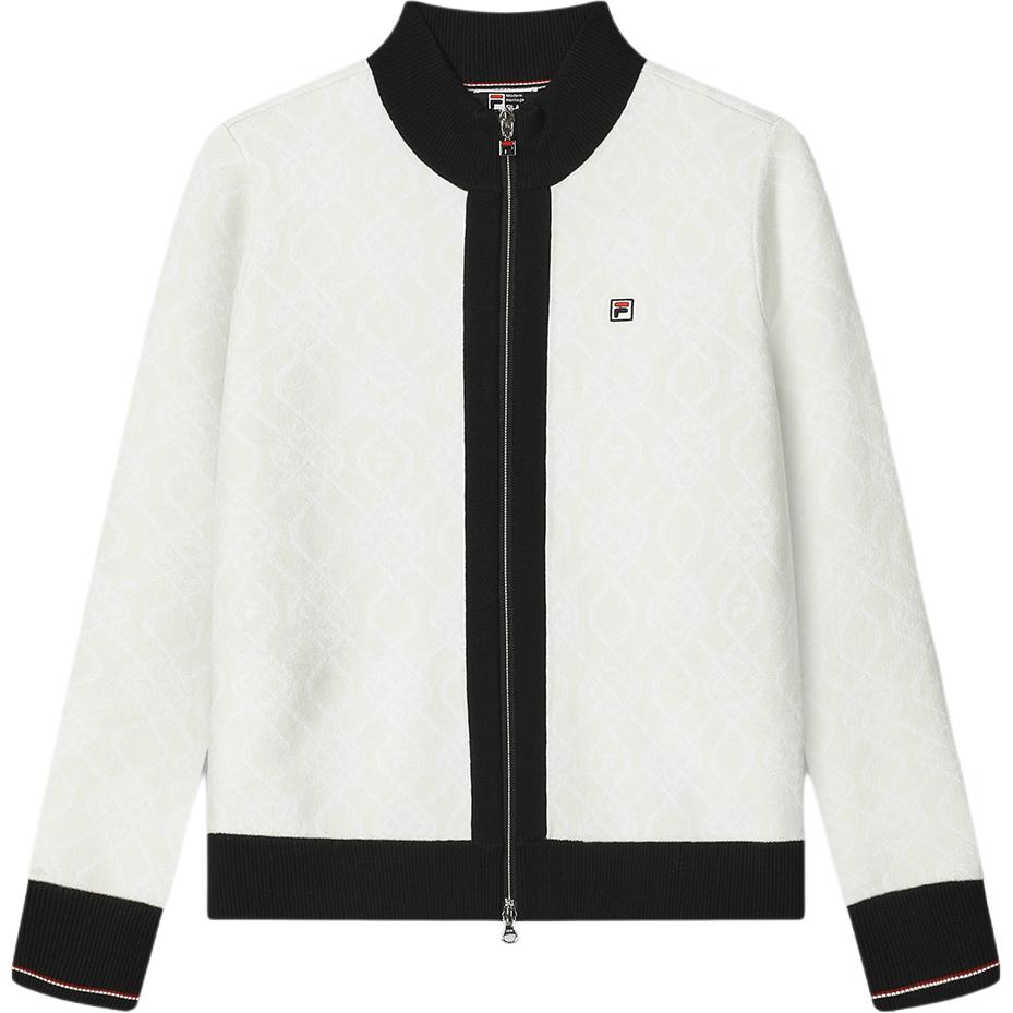 (Women) FILA  Striped Casual Knit Sweater - Steam White. F11W411407F-IV