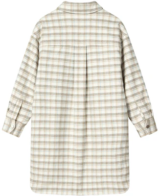 (W) FILA 時尚保暖襯衫領印花棉質外套奶油白 F11W247905F-IV Lookbook (W) FILA 時尚保暖襯衫領印花棉質外套奶油白 F11W247905F-IV