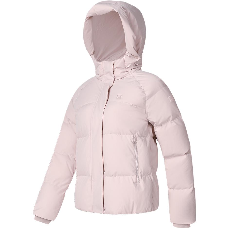 (Women) FILA  Thickened Hooded Down Jacket - Light Purple Red Sports Coat A11W341907FPK