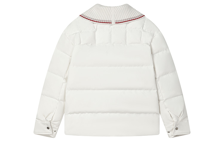 Lookbook (Women) FILA  White Detachable Collar Down Jacket Casual Water-Resistant Coat F11W341915F-IV