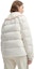 Sizing (Women) FILA White Detachable Collar Down Jacket Casual Water-Resistant Coat F11W341915F-IV