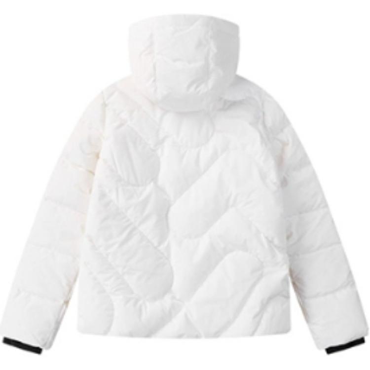 Lookbook (W) FILA Jaket Tahan Angin Putih Hoodie Lengan Panjang Kasual. F51W348919B-WT