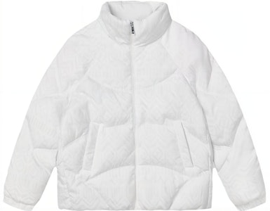 (W) FILA 白色純色拉鍊羽絨夾克外套 F11W344919F-WT Buy (W) FILA 白色純色拉鍊羽絨夾克外套 F11W344919F-WT