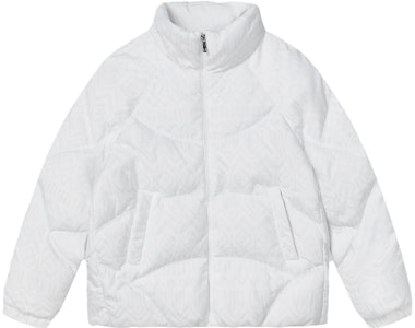 (W) FILA 白色純色拉鍊羽絨夾克外套 F11W344919F-WT Order (W) FILA 白色純色拉鍊羽絨夾克外套 F11W344919F-WT