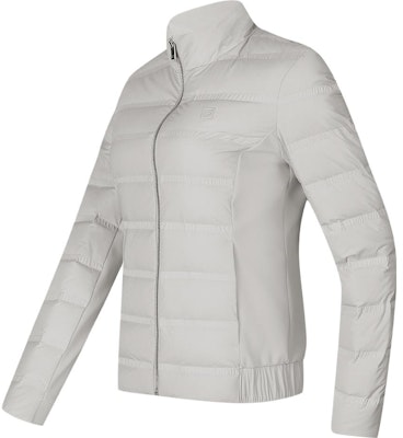 (Women) FILA Windproof Golf Jacket Down Coat - Beige Khaki. A11W345903F-BG Order (Women) FILA Windproof Golf Jacket Down Coat - Beige Khaki. A11W345903F-BG