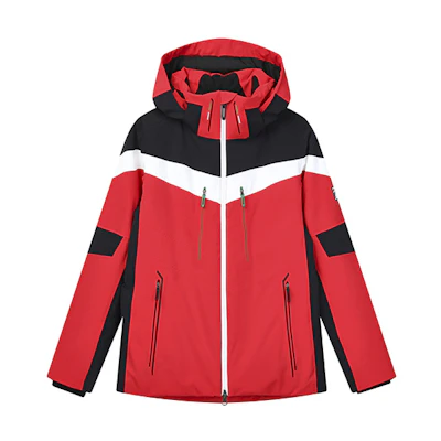(Women) FILA Winter Outdoor Sports Hooded Ski Jacket Red RD. A11W146702F-RD