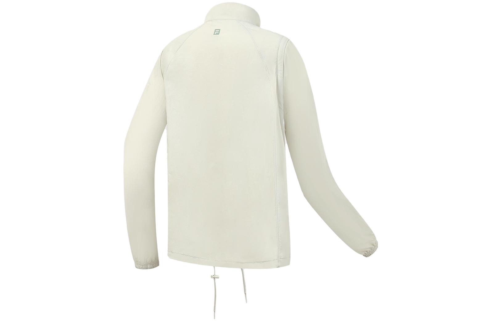 (Women) FILA  Woven Jacket with Letter Logo Print and Large Pocket in Pink Gray. A11W337708F-IV 圖 3