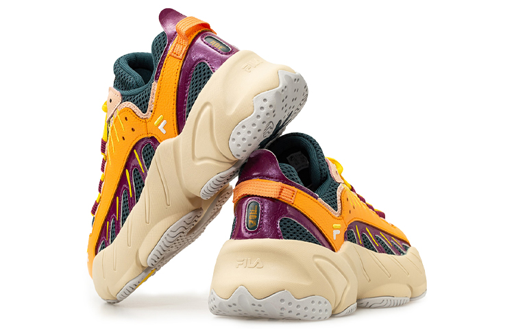 Lookbook (W) FILA Ade Lage Sneakers Geel/Groen/Paars T12W031106FBK
